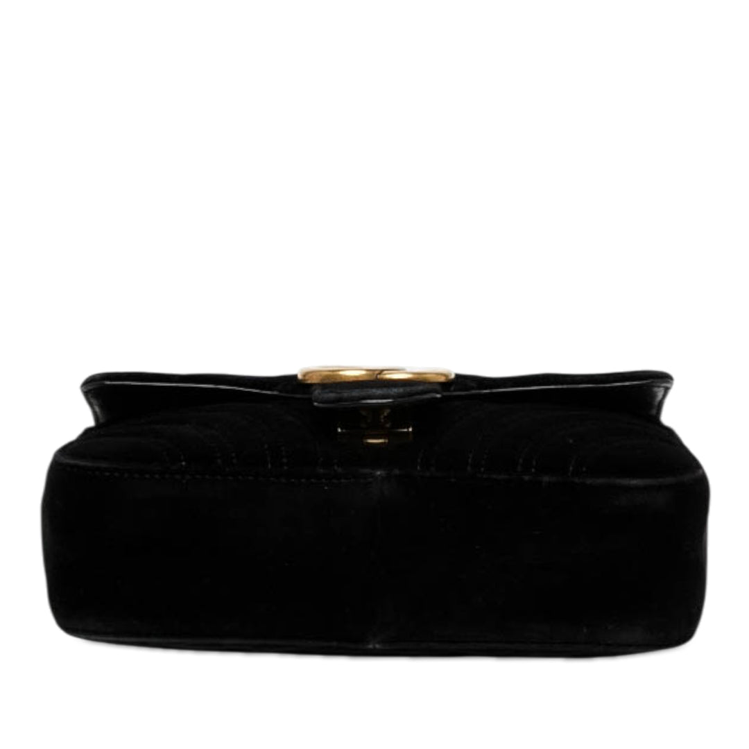 Gucci Sac porté épaule GG Marmont Matelasse Petit Noir – vue 3 – GABY PARIS