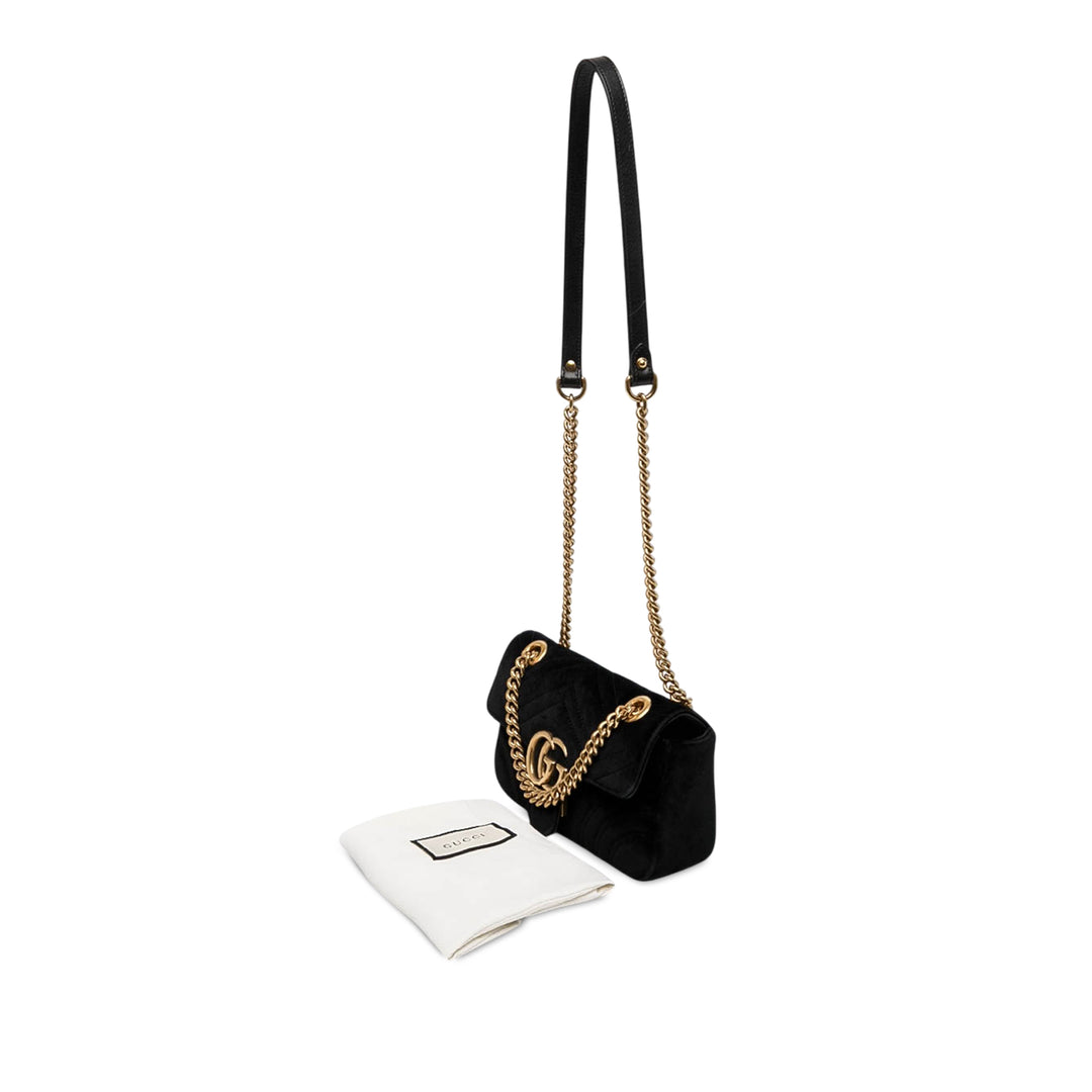 Gucci Sac porté épaule GG Marmont Matelasse Petit Noir – vue 7 – GABY PARIS