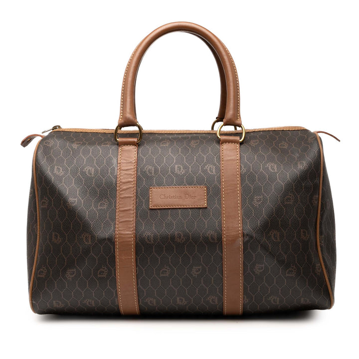 Dior Honeycomb Coated Toile Boston Sac – GABY PARIS Authentique