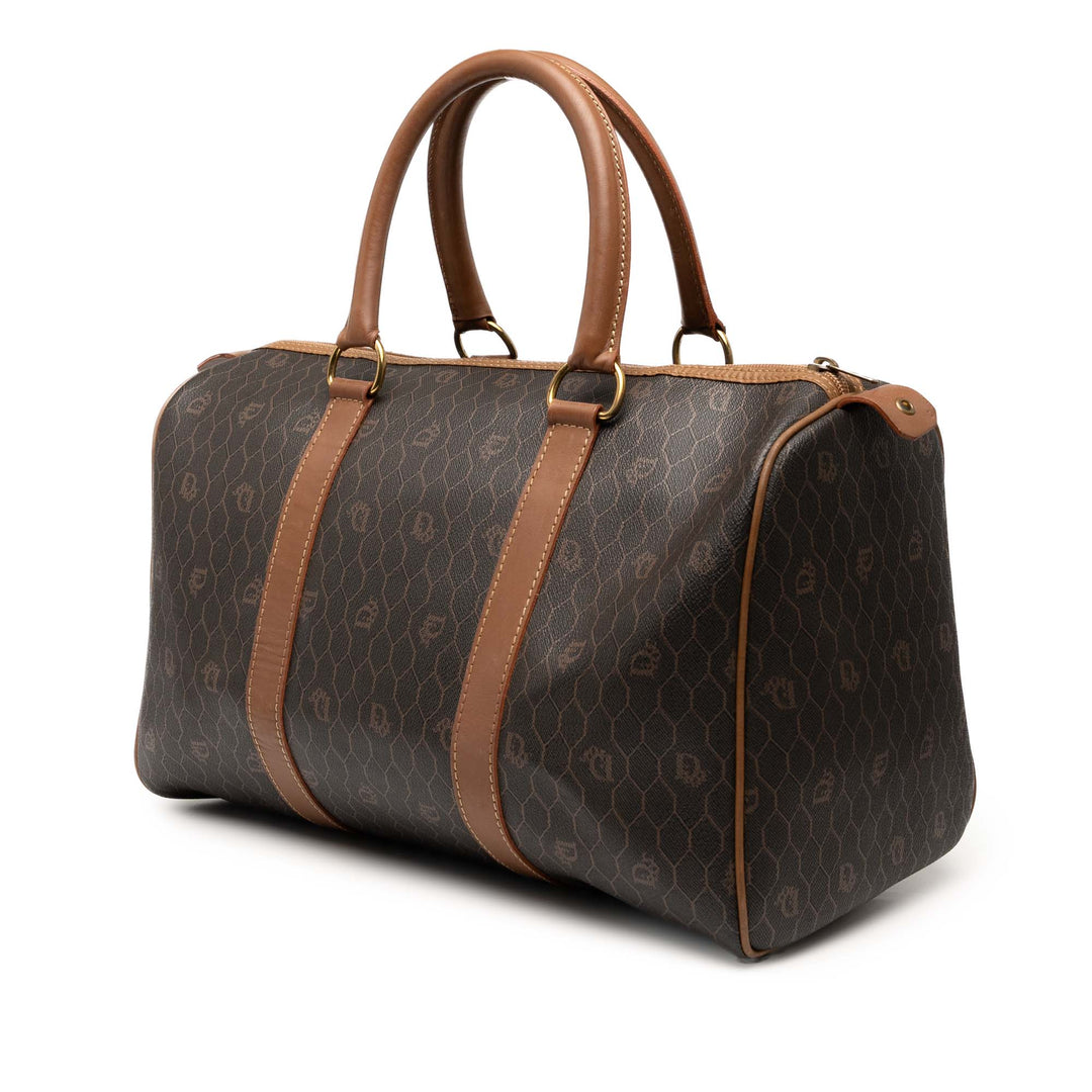 Dior Honeycomb Coated Toile Boston Sac – GABY PARIS Authentique