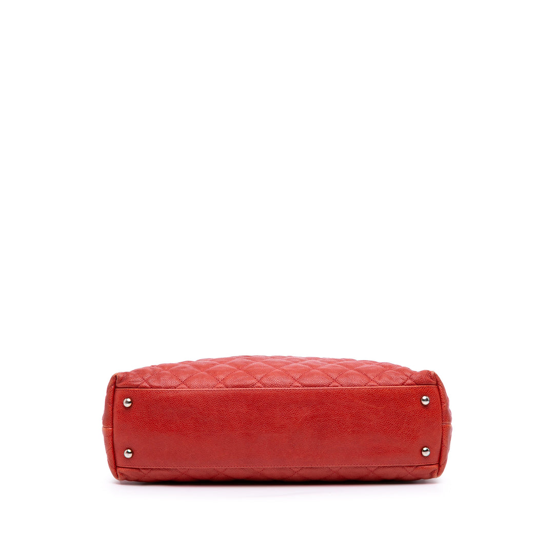 Quilted Caviar French Riviera Hobo Red - Gaby Paris