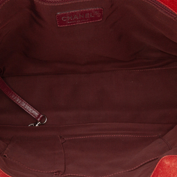 Quilted Caviar French Riviera Hobo Red - Gaby Paris