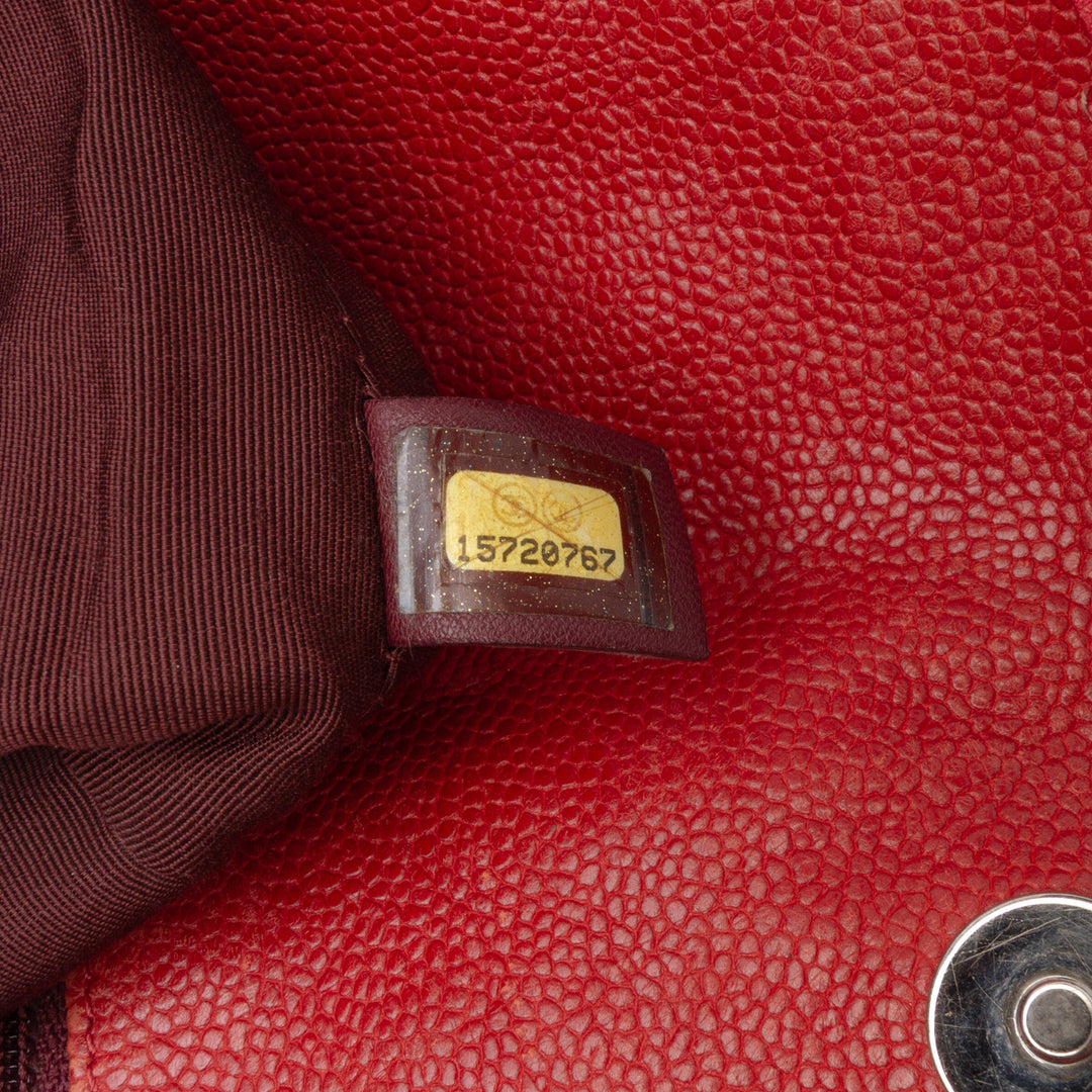 Quilted Caviar French Riviera Hobo Red - Gaby Paris