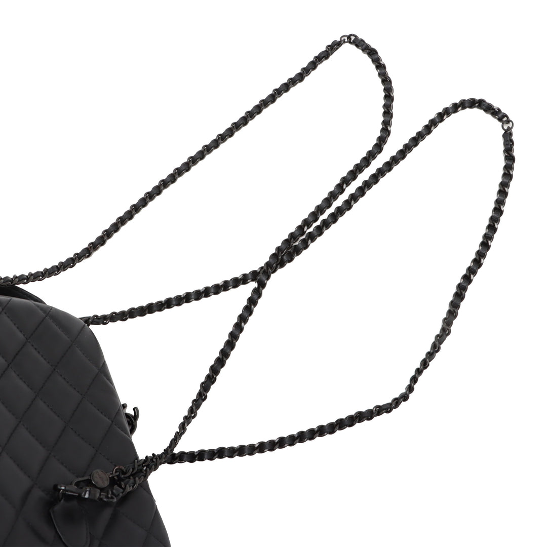 Chanel CC Matelassé Cuir d’agneau Sac à dos