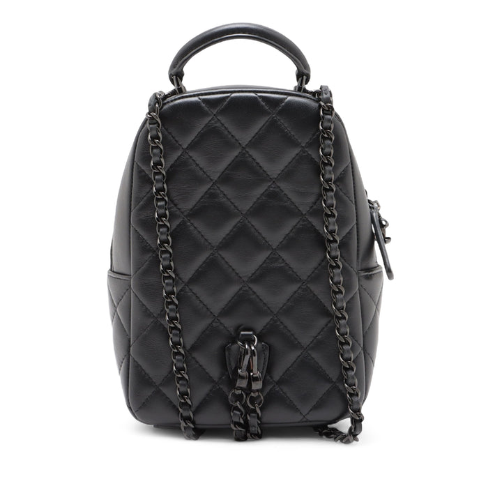 Chanel CC Matelassé Cuir d’agneau Sac à dos