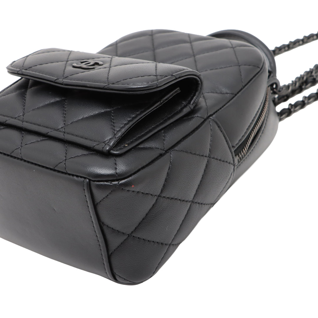 Chanel CC Matelassé Cuir d’agneau Sac à dos