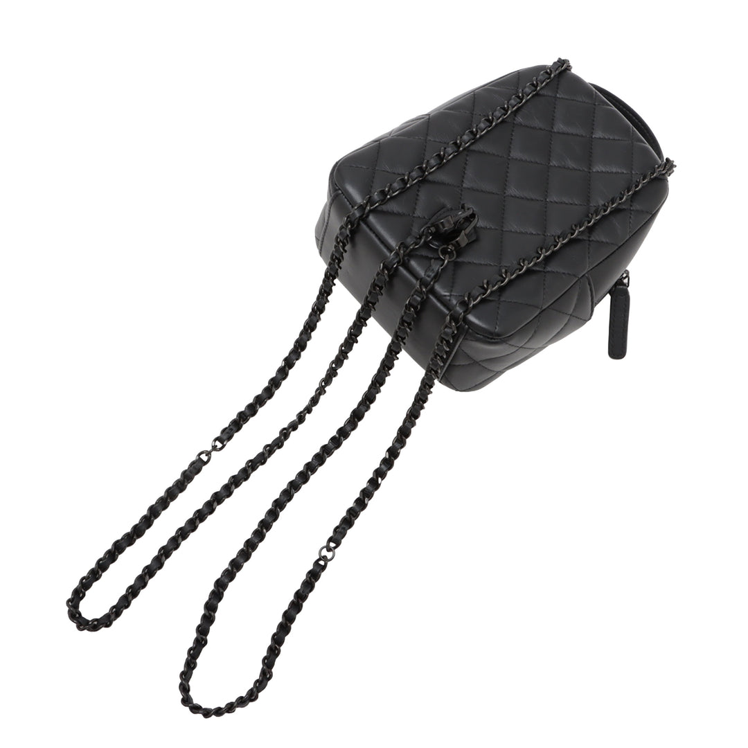 Chanel CC Matelassé Cuir d’agneau Sac à dos