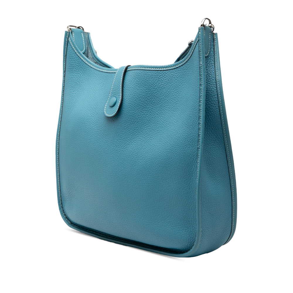 Hermès Sac bandoulière Evelyne Clémence GM Bleu – vue 2 – GABY PARIS