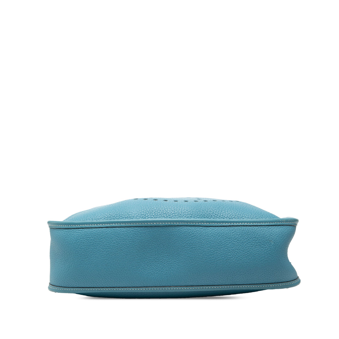 Hermès Sac bandoulière Evelyne Clémence GM Bleu – vue 3 – GABY PARIS