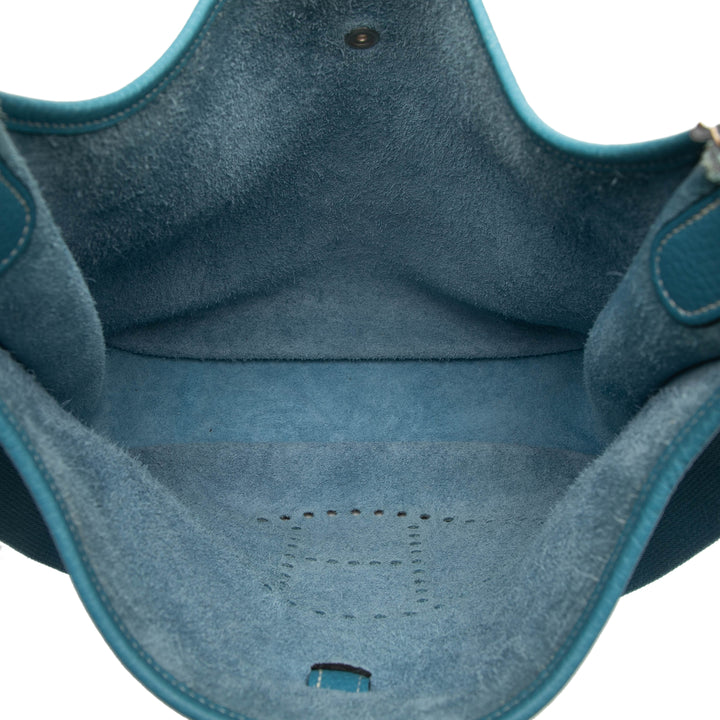 Hermès Sac bandoulière Evelyne Clémence GM Bleu – vue 4 – GABY PARIS