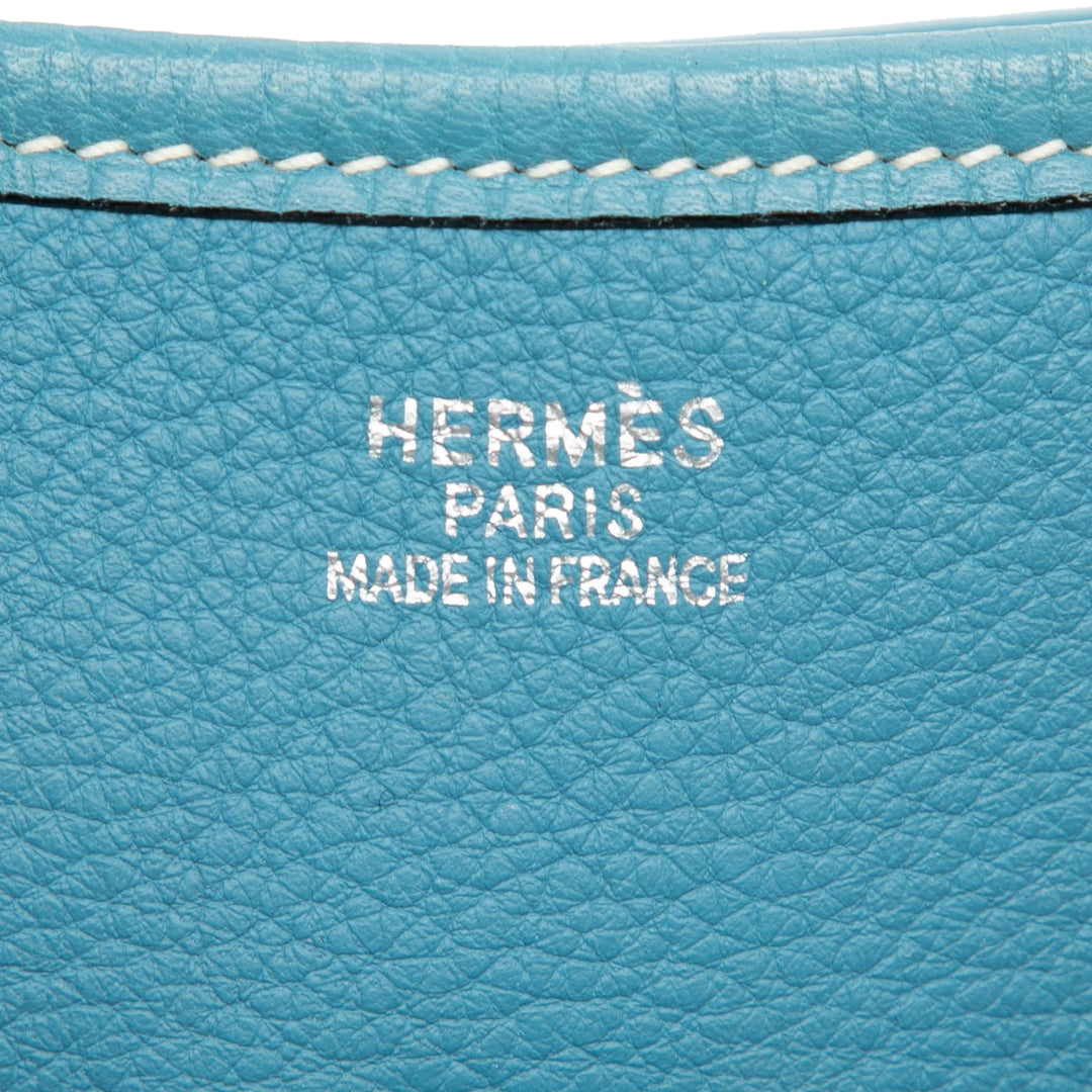 Hermès Sac bandoulière Evelyne Clémence GM Bleu – vue 5 – GABY PARIS