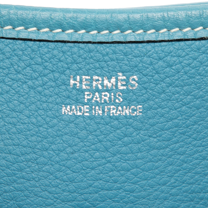 Hermès Sac bandoulière Evelyne Clémence GM Bleu – vue 5 – GABY PARIS