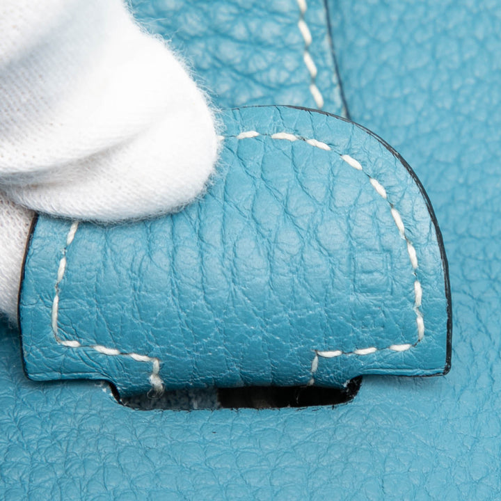 Hermès Sac bandoulière Evelyne Clémence GM Bleu – vue 6 – GABY PARIS