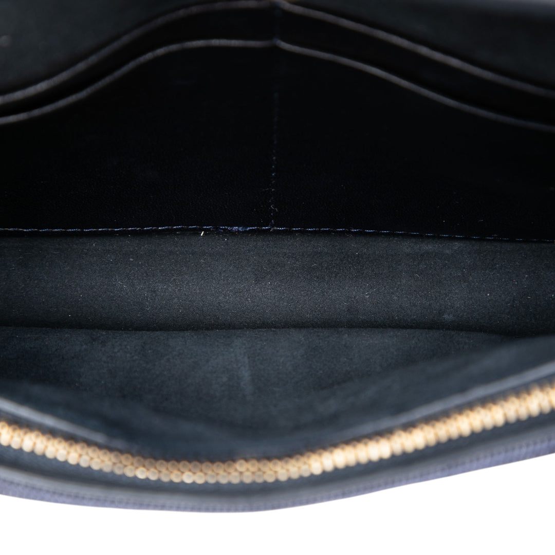 Dior Jean Cannage clouté DiorAddict Wallet on Chain