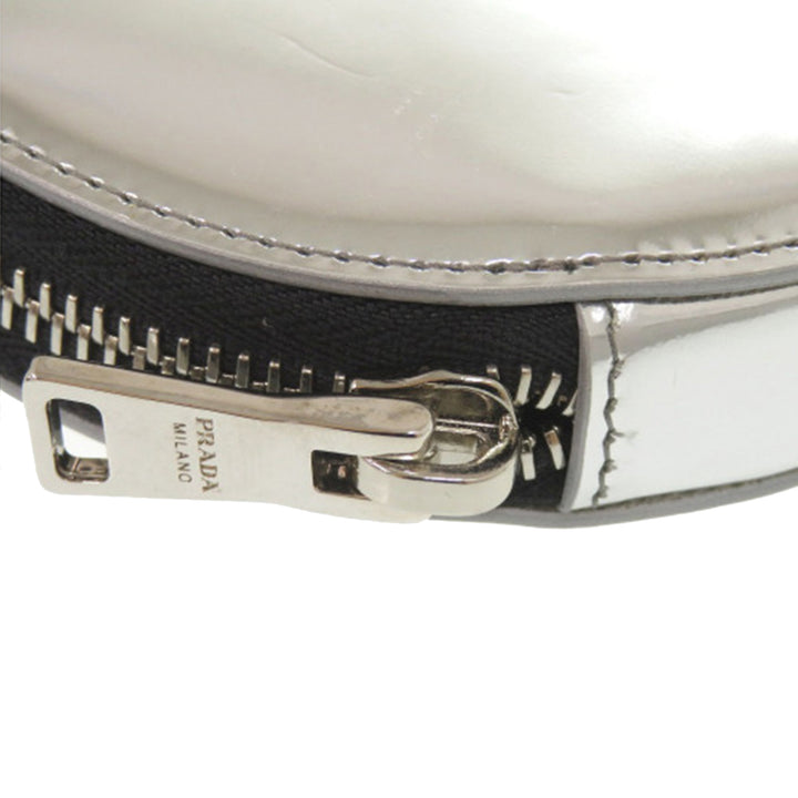 Prada Spazzolato Rond Chain Coin Sac porté croisé