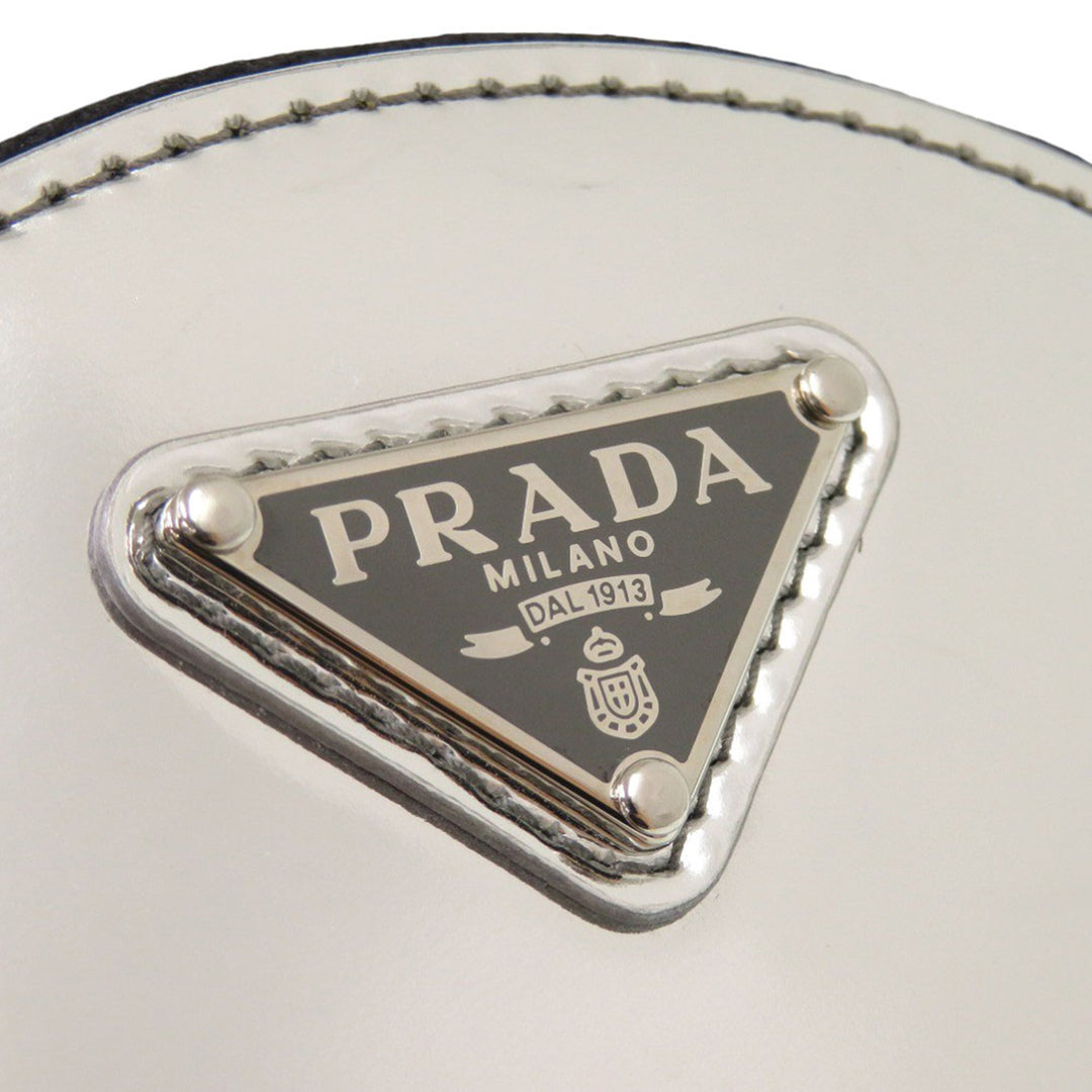 Prada Spazzolato Rond Chain Coin Sac porté croisé
