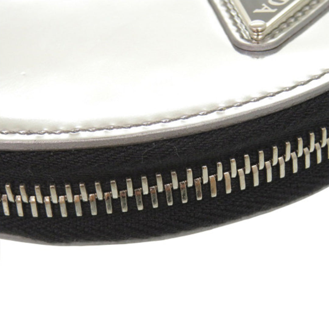 Prada Spazzolato Rond Chain Coin Sac porté croisé
