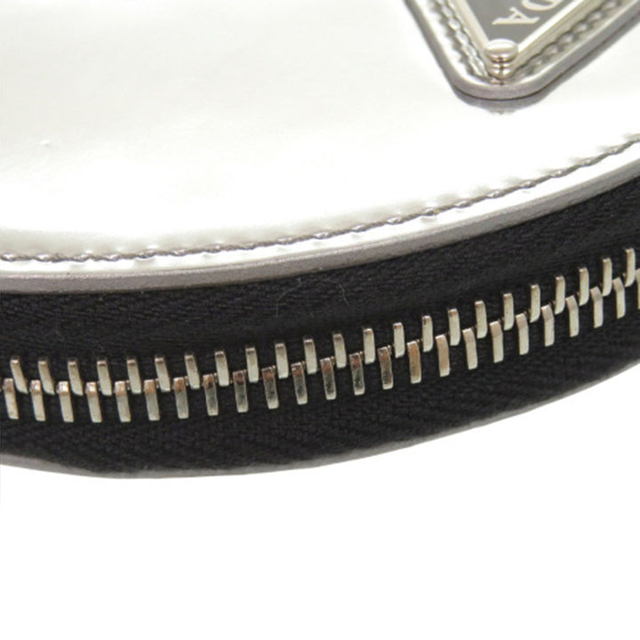 Prada Spazzolato Rond Chain Coin Sac porté croisé