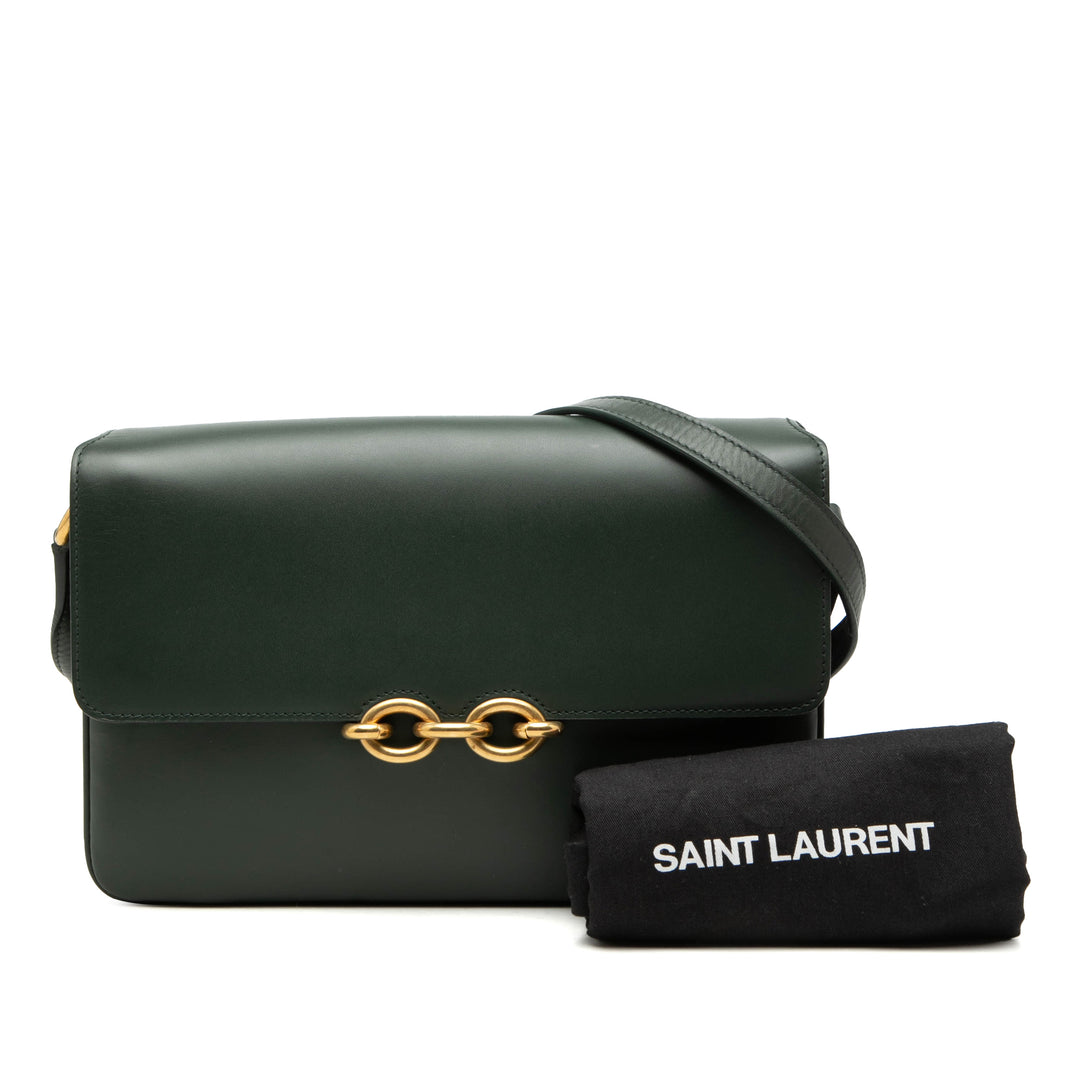 Saint Laurent Smooth Cuir de veau Le Maillon Sac porté croisé