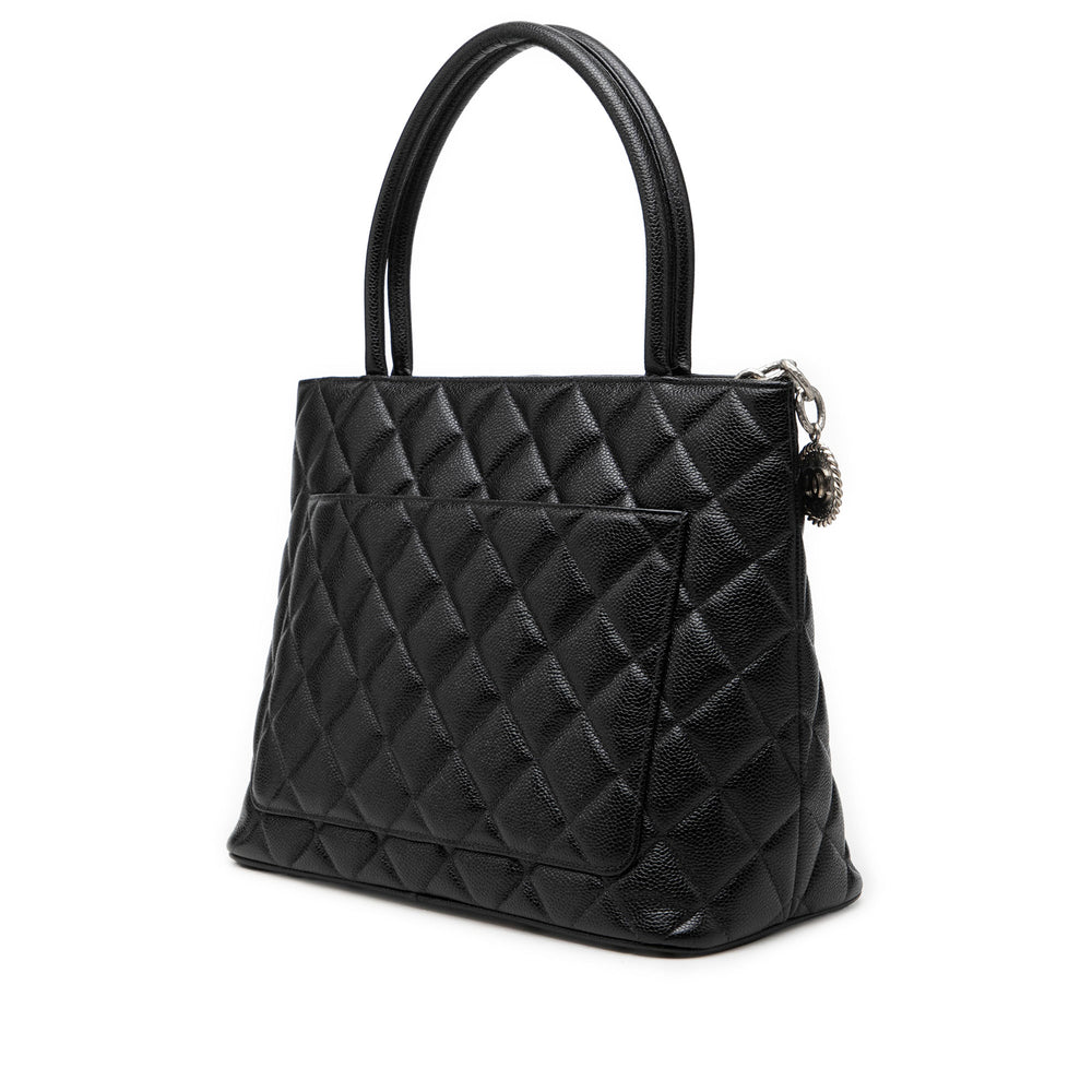 Chanel Medallion Cabas Cuir caviar Noir – vue 2 – GABY PARIS