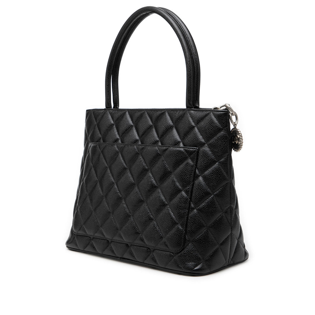 Chanel Medallion Cabas Cuir caviar Noir – vue 2 – GABY PARIS