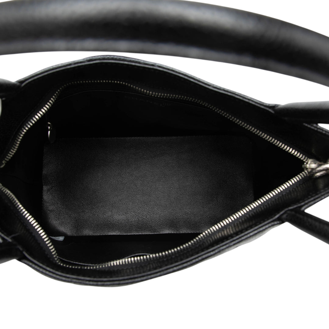 Chanel Medallion Cabas Cuir caviar Noir – vue 4 – GABY PARIS