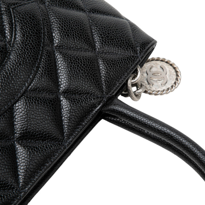 Chanel Medallion Cabas Cuir caviar Noir – vue 6 – GABY PARIS
