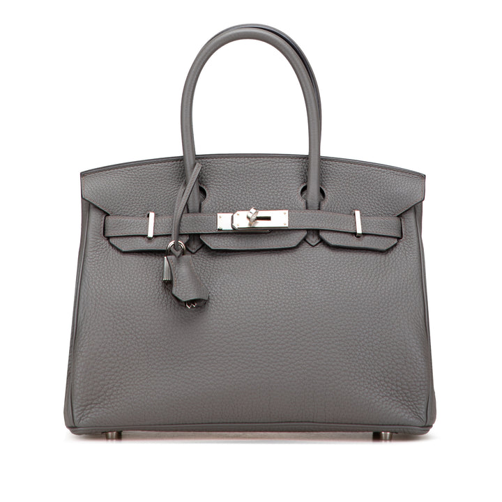 Hermès Togo Birkin Retourne 30 Gris