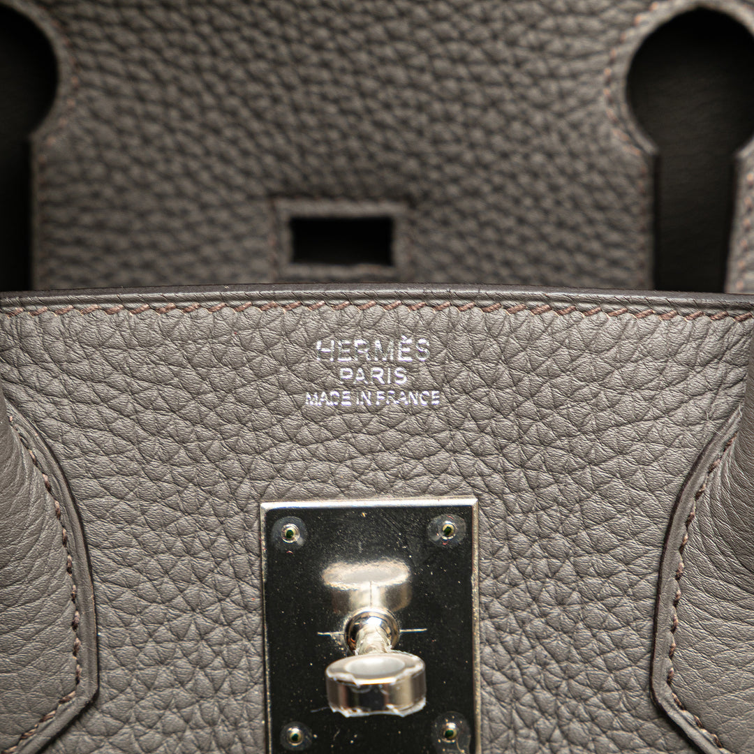 Hermès Togo Birkin Retourne 30 Gris