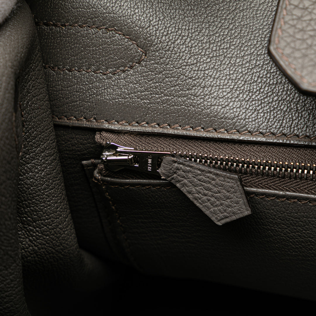 Hermès Togo Birkin Retourne 30 Gris