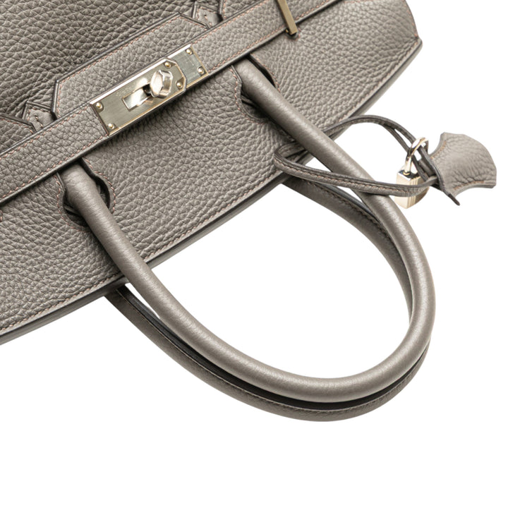 Hermès Togo Birkin Retourne 30 Gris