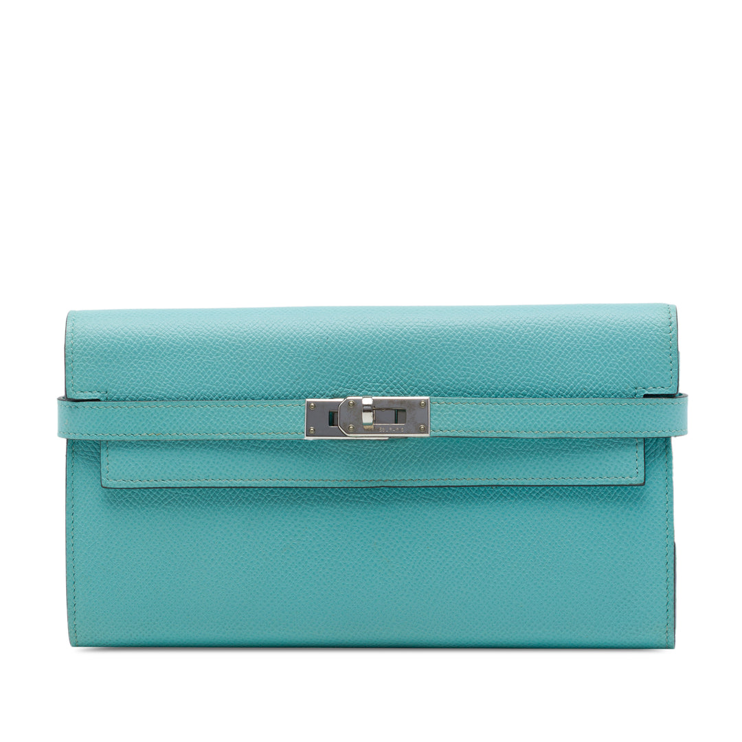 Kelly Longue Portefeuille Epsom Bleu