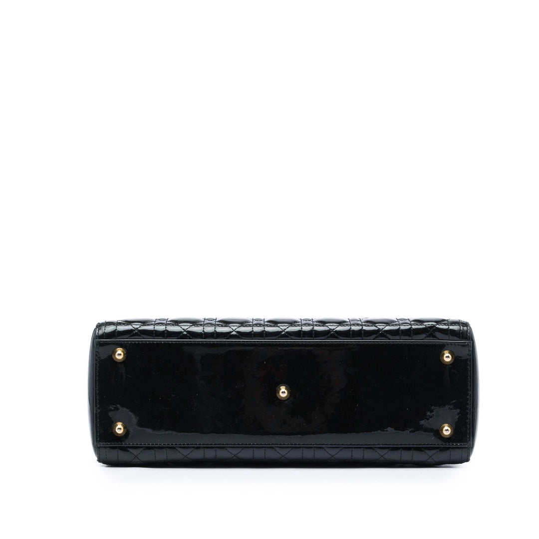 Dior Lady Dior Cannage Grand Noir – vue 3 – GABY PARIS