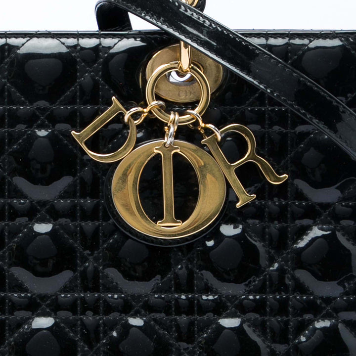 Dior Lady Dior Cannage Grand Noir – vue 5 – GABY PARIS