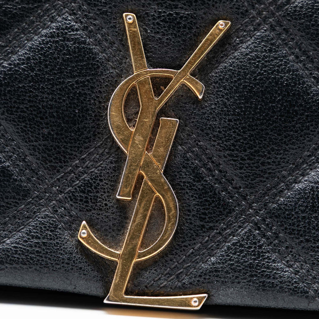 Saint Laurent Small Matelassé Cuir d’agneau Becky Chain Sac bandoulière