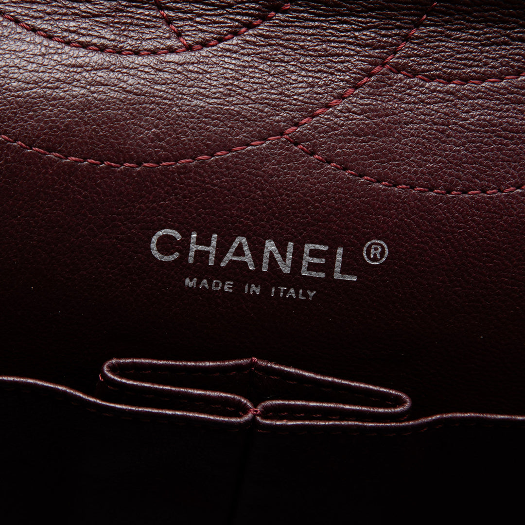 Chanel Matelassé vieilli Reissue 2.55 Double rabat 227 Cuir de veau Noir