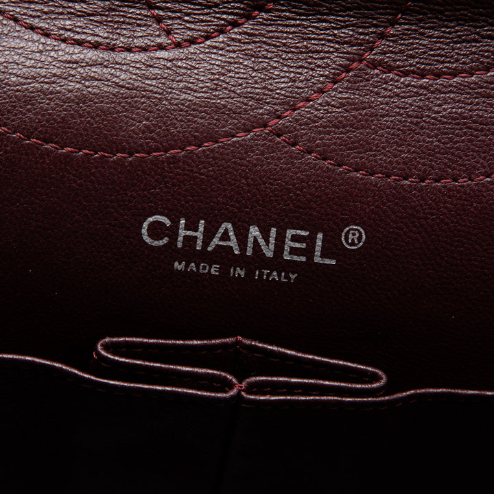 Chanel Matelassé vieilli Reissue 2.55 Double rabat 227 Cuir de veau Noir