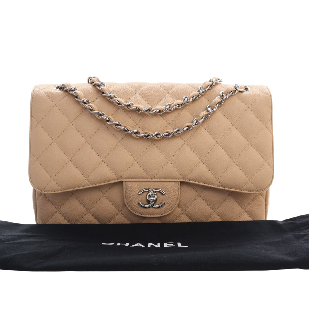Chanel Jumbo Classic Caviar Double rabat
