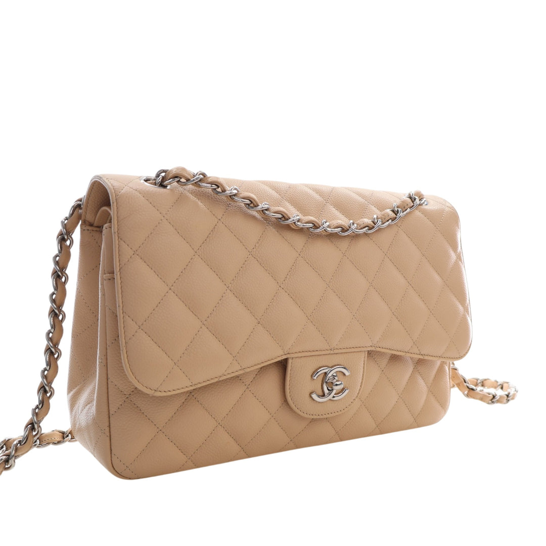 Chanel Jumbo Classic Caviar Double rabat