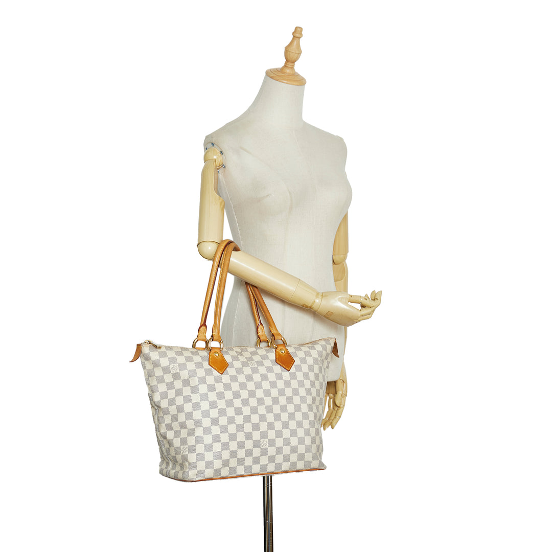 Damier Azur Saleya MM White - Gaby Paris