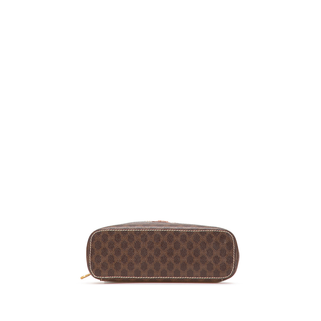 Macadam Coated Canvas Vanity Bag Brown - Gaby Paris