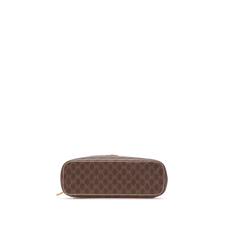 Macadam Coated Canvas Vanity Bag Brown - Gaby Paris