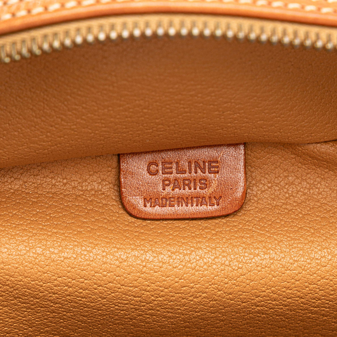 Macadam Coated Canvas Vanity Bag Brown - Gaby Paris