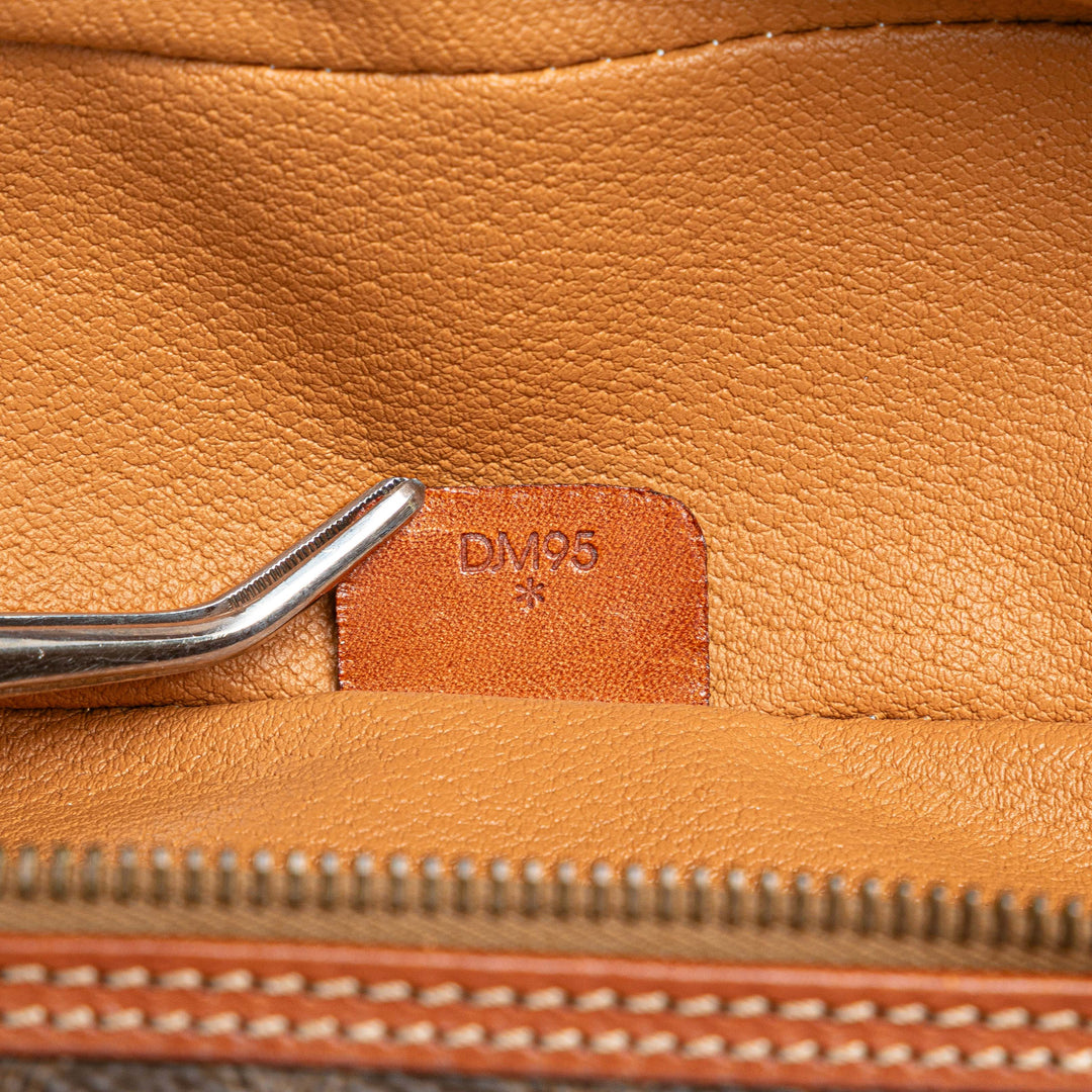 Macadam Coated Canvas Vanity Bag Brown - Gaby Paris