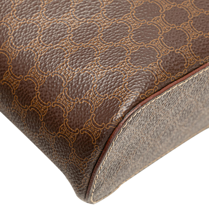 Macadam Coated Canvas Vanity Bag Brown - Gaby Paris