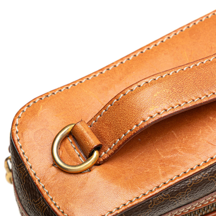 Macadam Coated Canvas Vanity Bag Brown - Gaby Paris