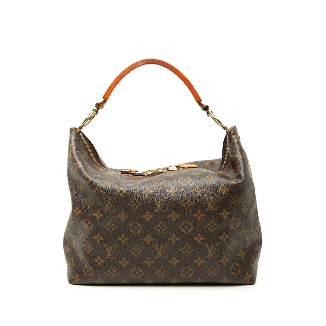 Louis Vuitton Sac porté épaule Sully Monogram PM Marron – vue principale – GABY PARIS
