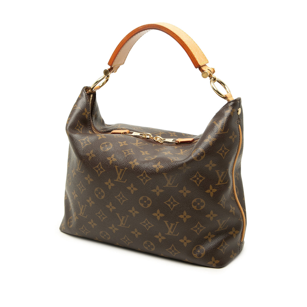Louis Vuitton Sac porté épaule Sully Monogram PM Marron – vue 2 – GABY PARIS