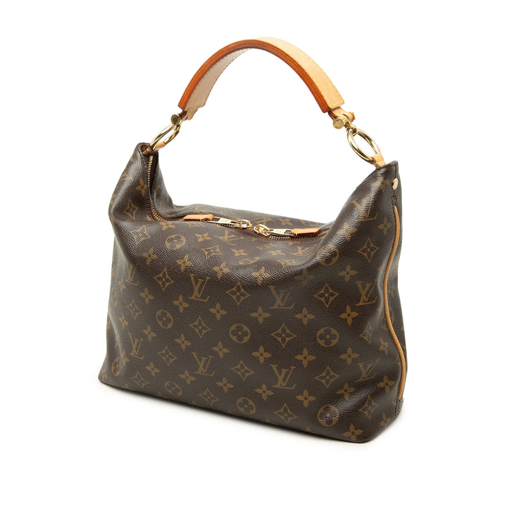 Louis Vuitton Sac porté épaule Sully Monogram PM Marron – vue 2 – GABY PARIS