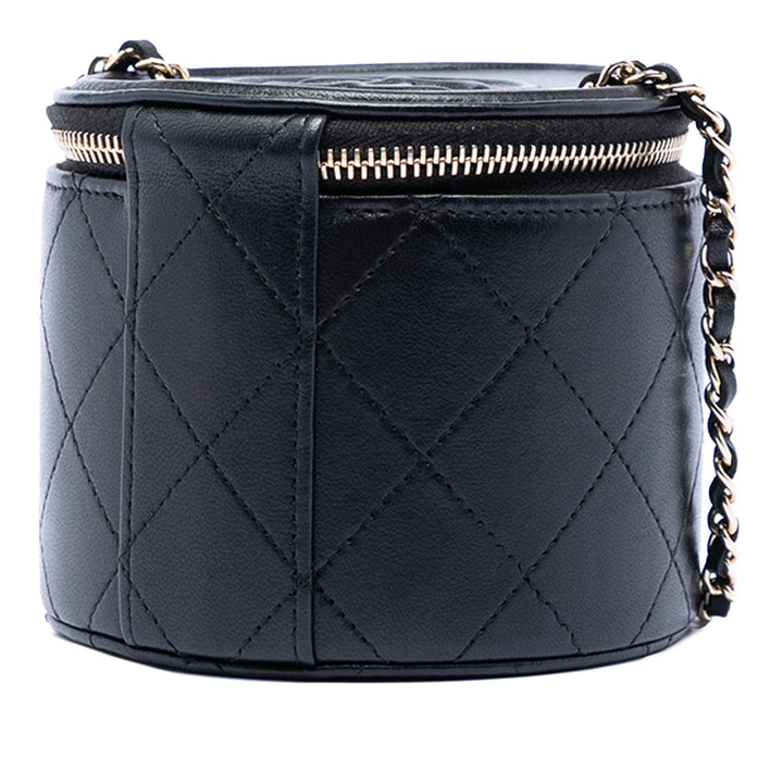 Chanel Matelassé Cuir d’agneau Chain et Charm Vanity